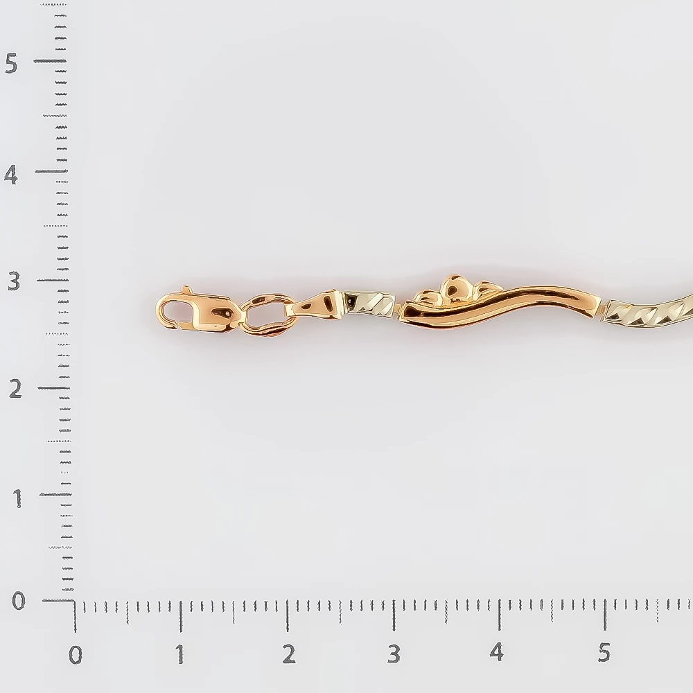 Браслет из желтого золота 585 пробы