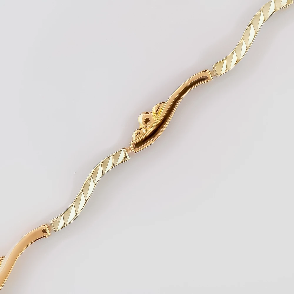 Браслет из желтого золота 585 пробы