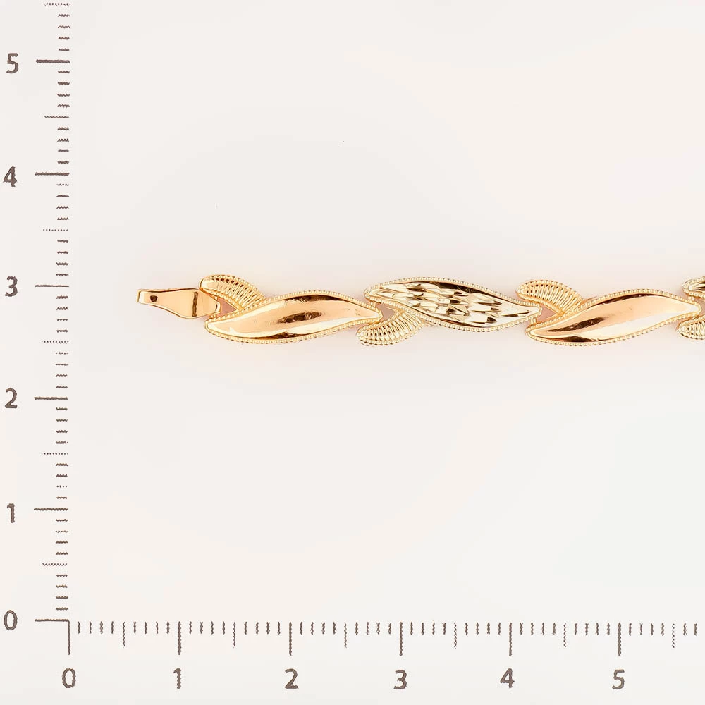 Браслет из красного золота 585 пробы