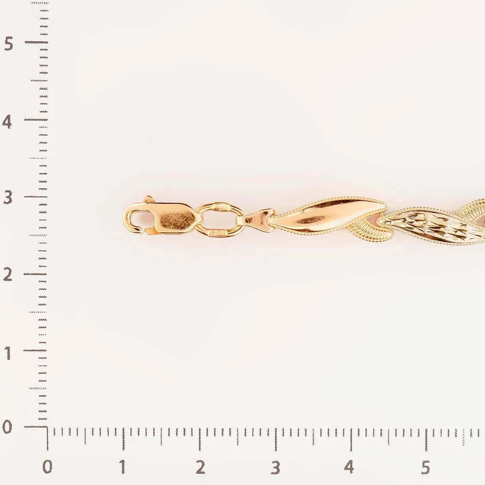 Браслет из красного золота 585 пробы