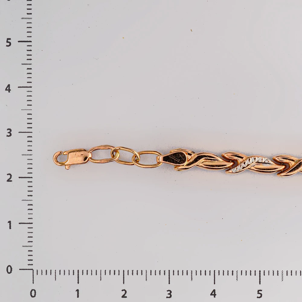 Браслет из красного золота 585 пробы