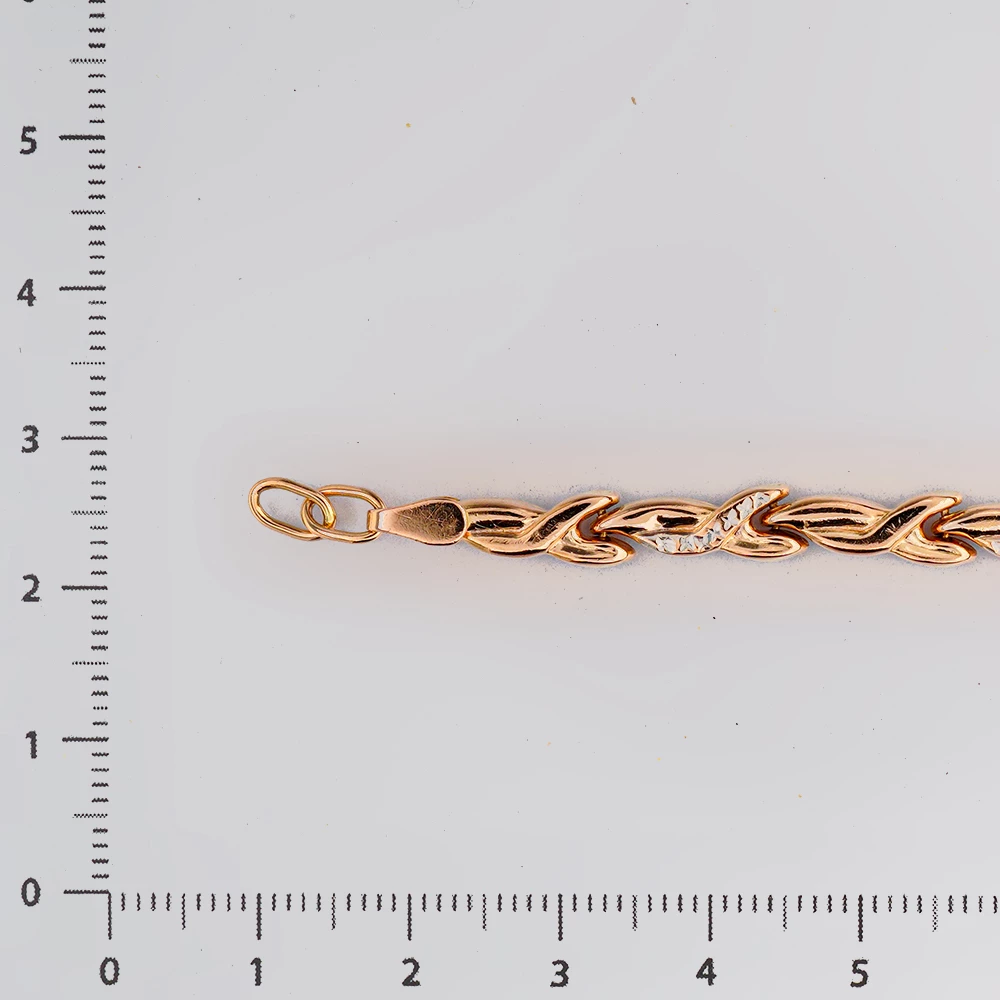 Браслет из красного золота 585 пробы