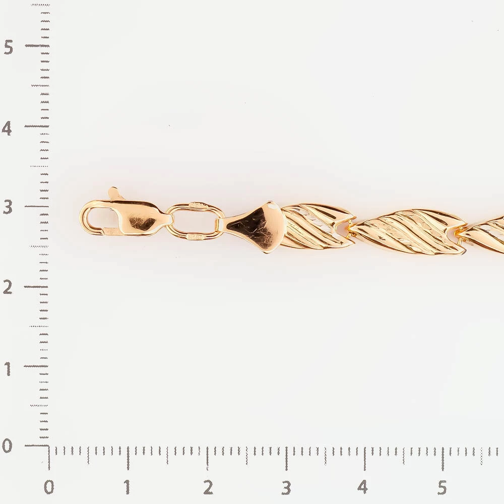 Браслет из красного золота 585 пробы