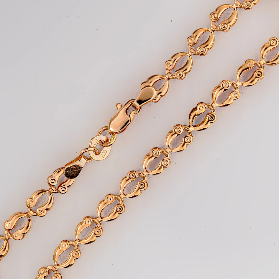 Браслет из красного золота 585 пробы