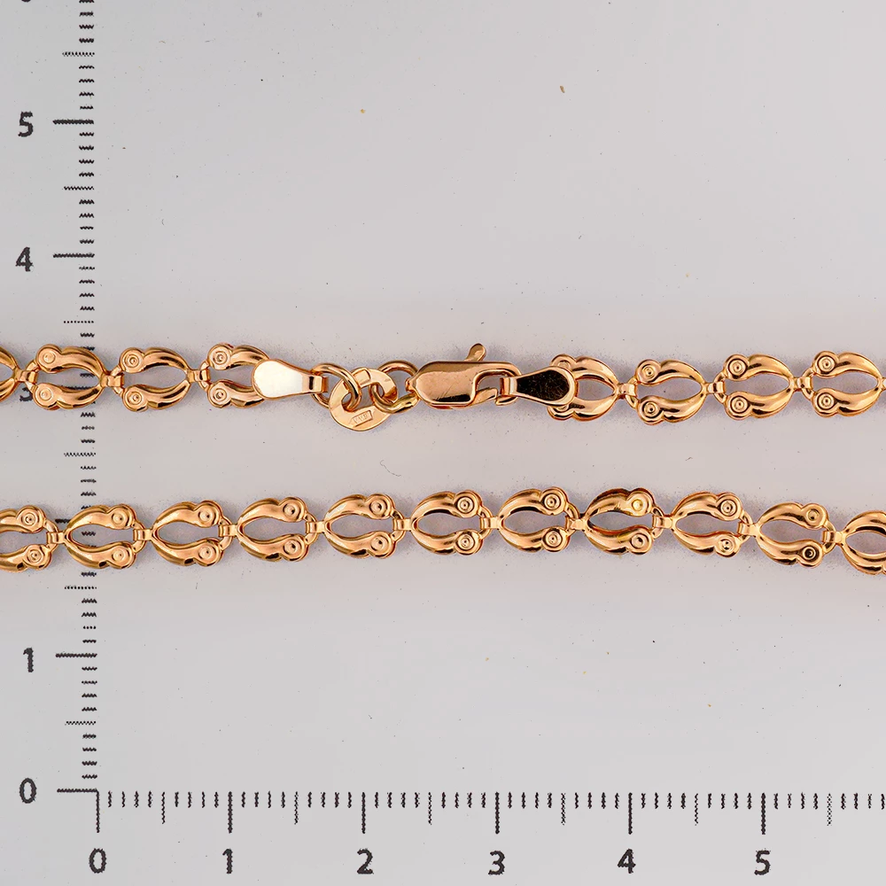 Браслет из красного золота 585 пробы