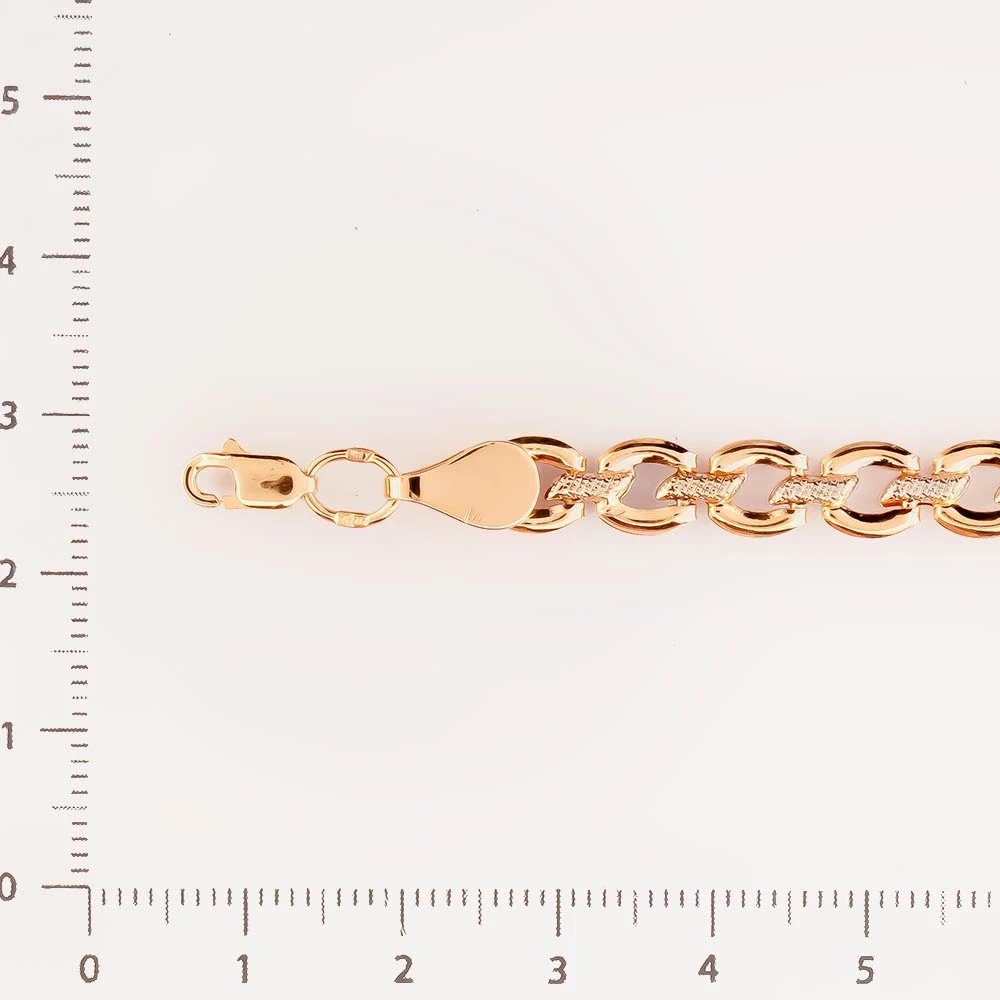 Браслет из красного золота 585 пробы