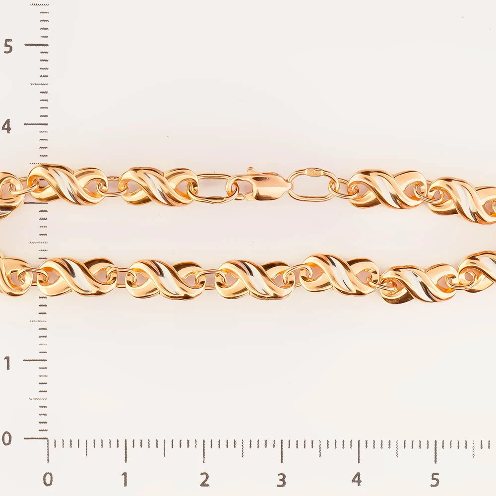 Браслет из красного золота 585 пробы