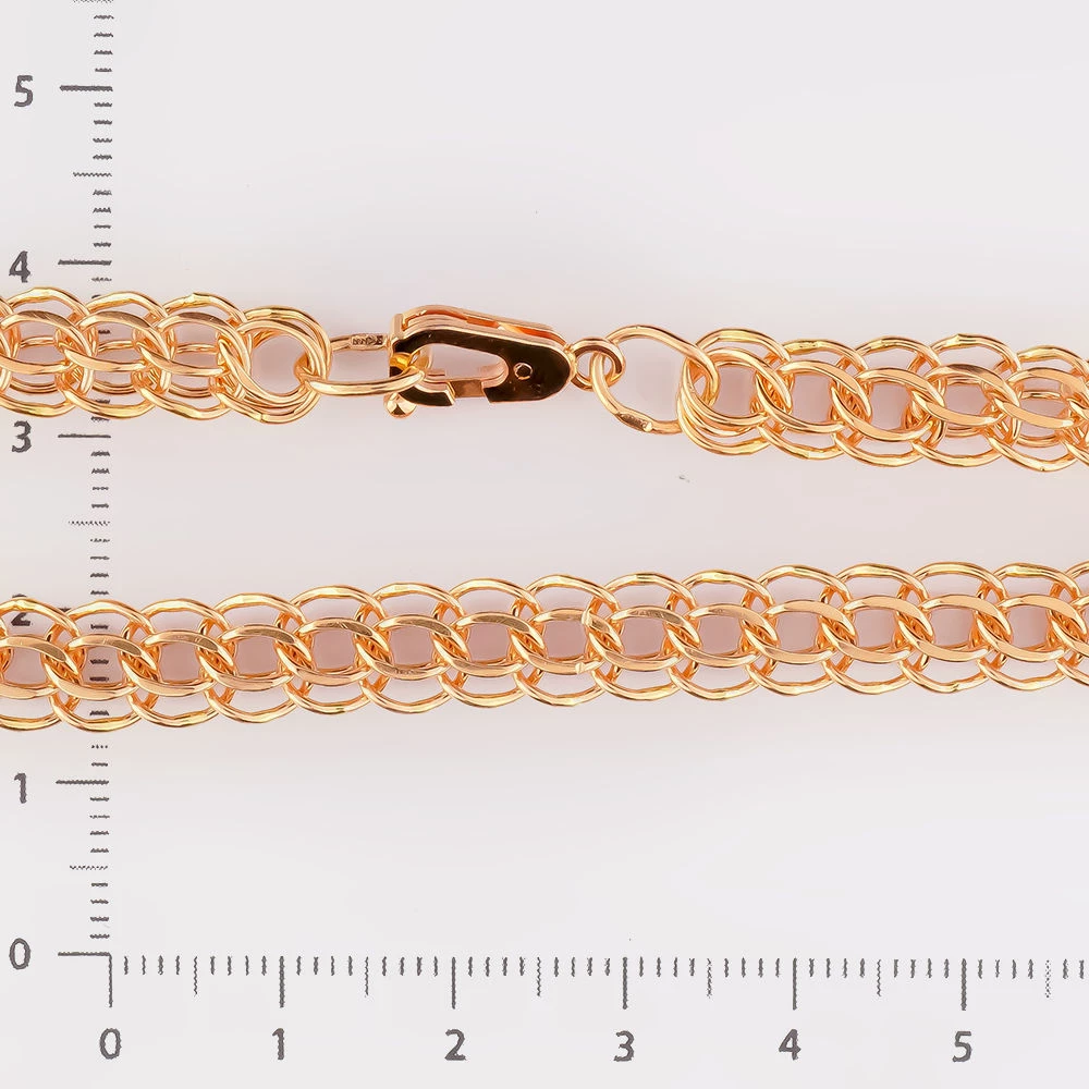 Браслет из красного золота 585 пробы