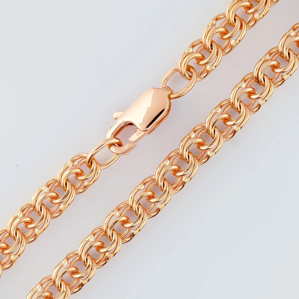 Браслет из красного золота 585 пробы