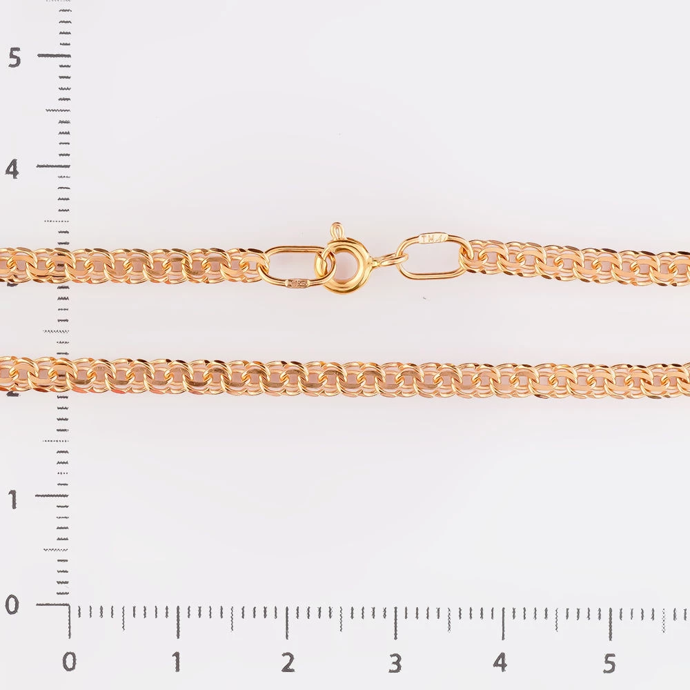 Браслет из красного золота 585 пробы