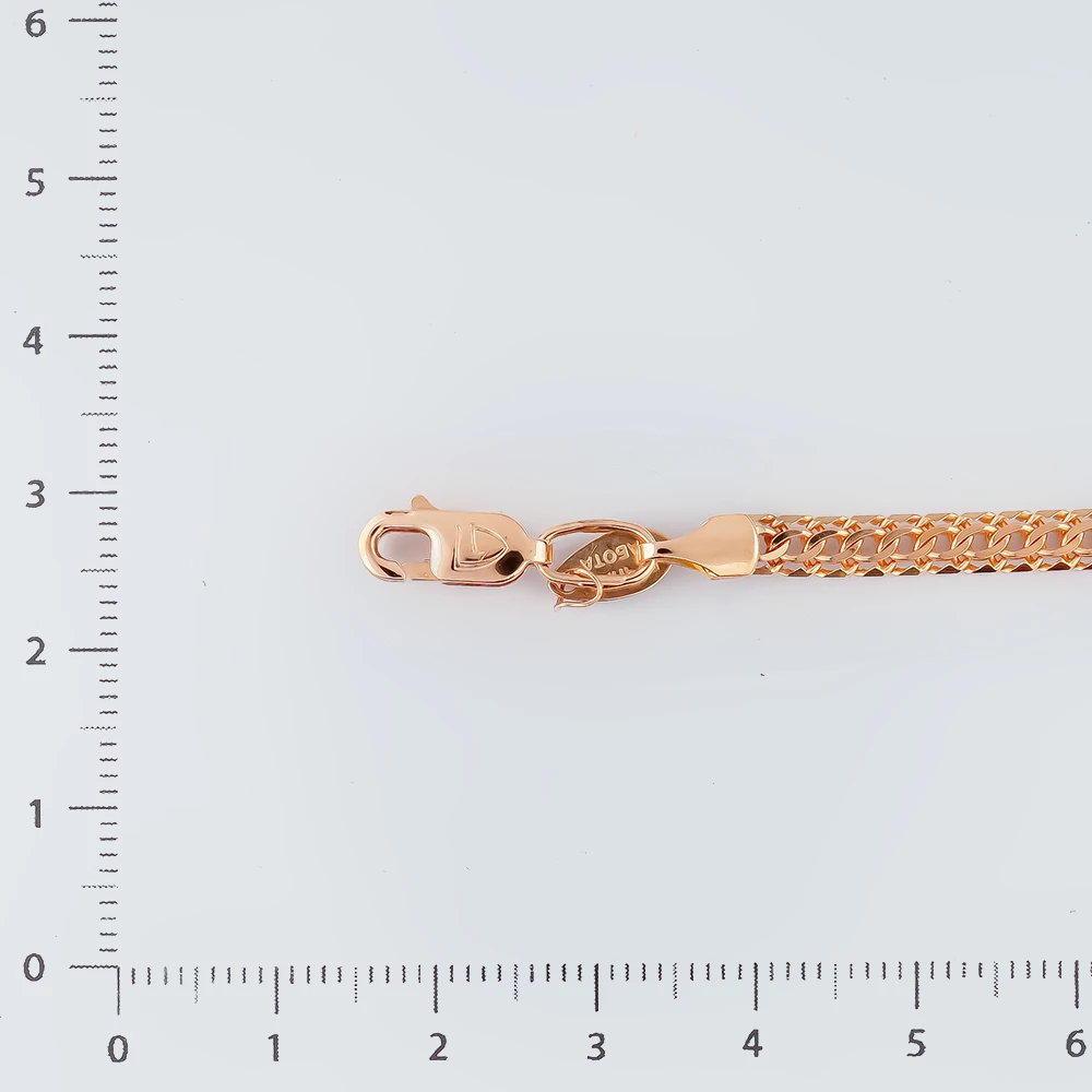 Браслет из красного золота 585 пробы