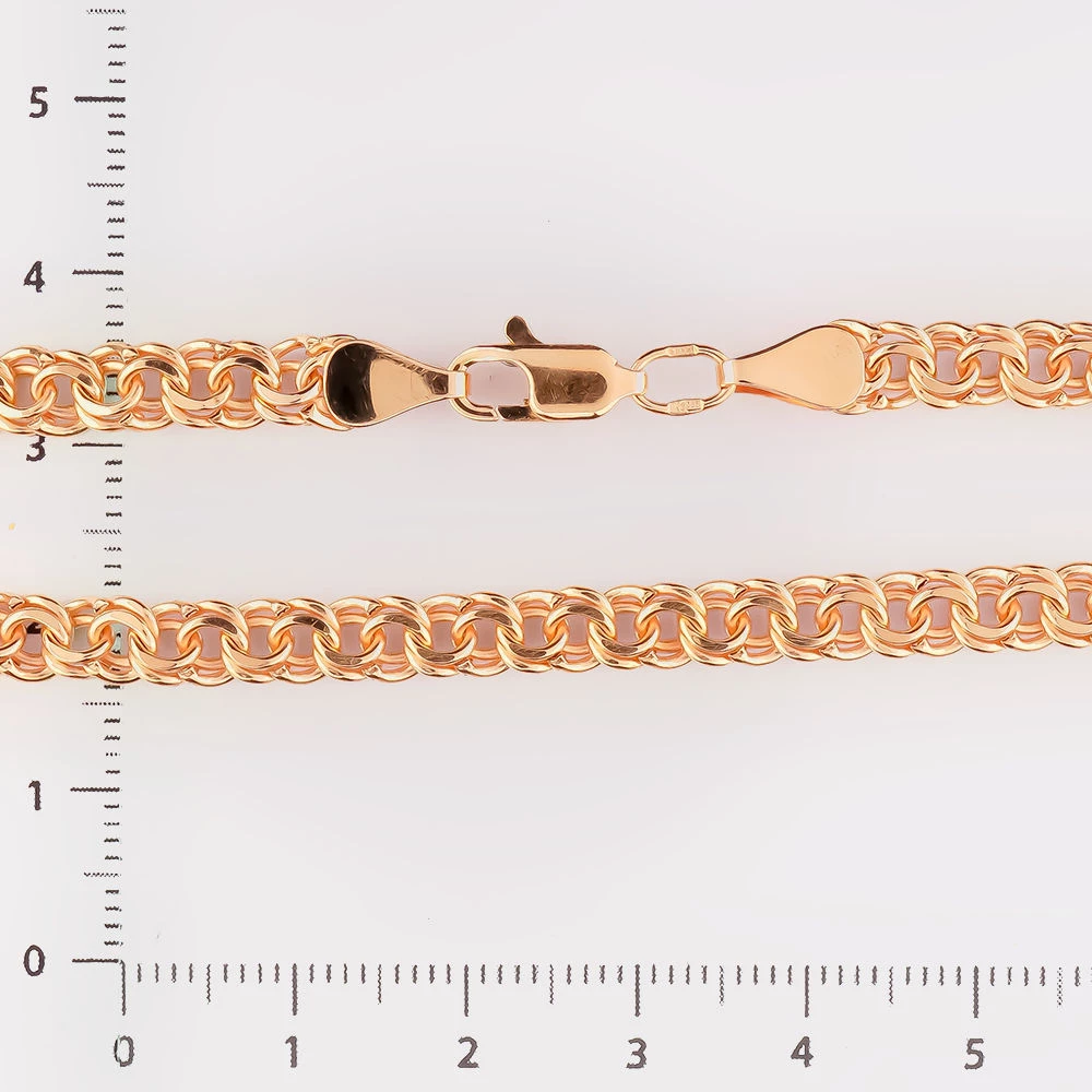 Браслет из красного золота 585 пробы