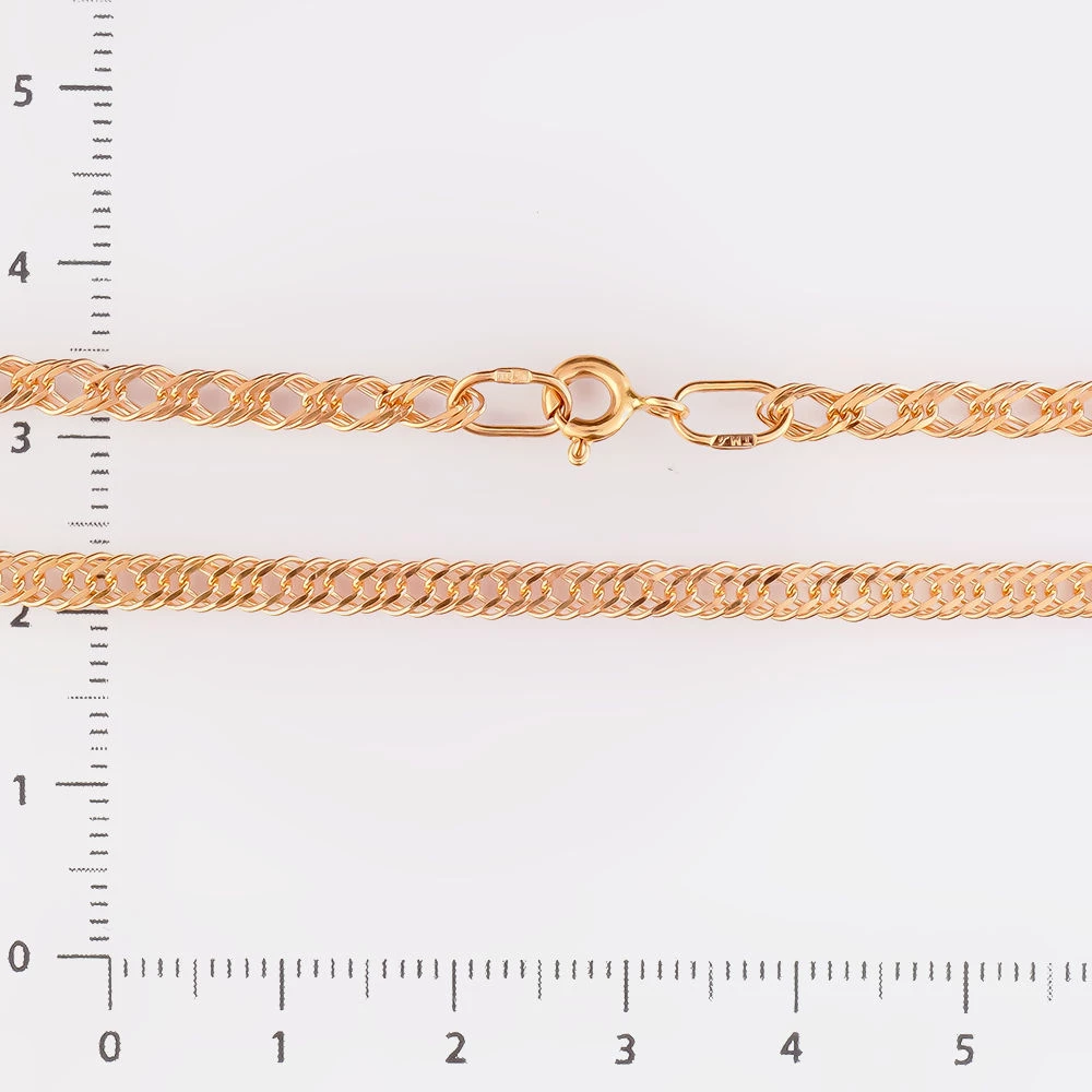 Браслет из красного золота 585 пробы