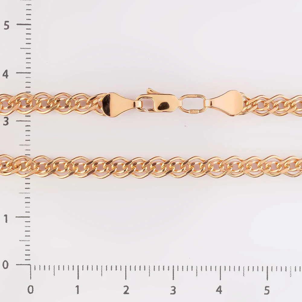 Браслет из красного золота 585 пробы