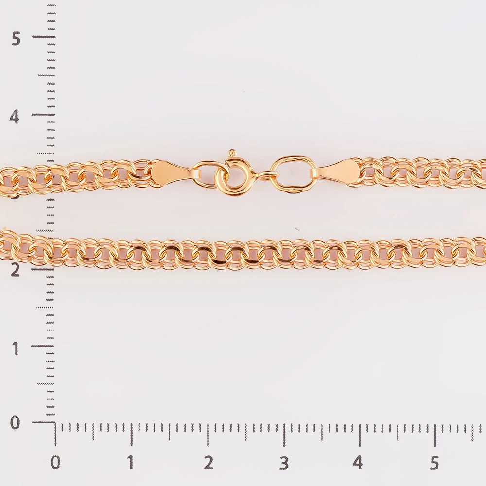 Браслет из красного золота 585 пробы