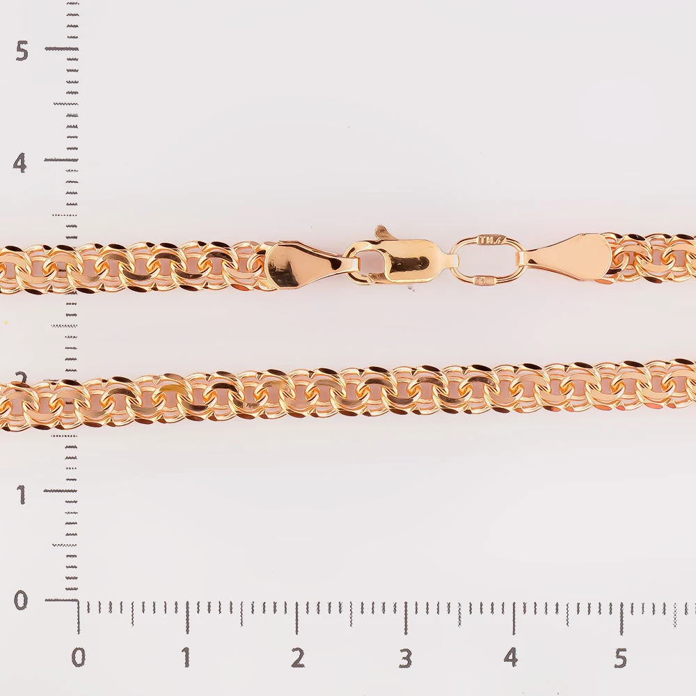 Браслет из красного золота 585 пробы