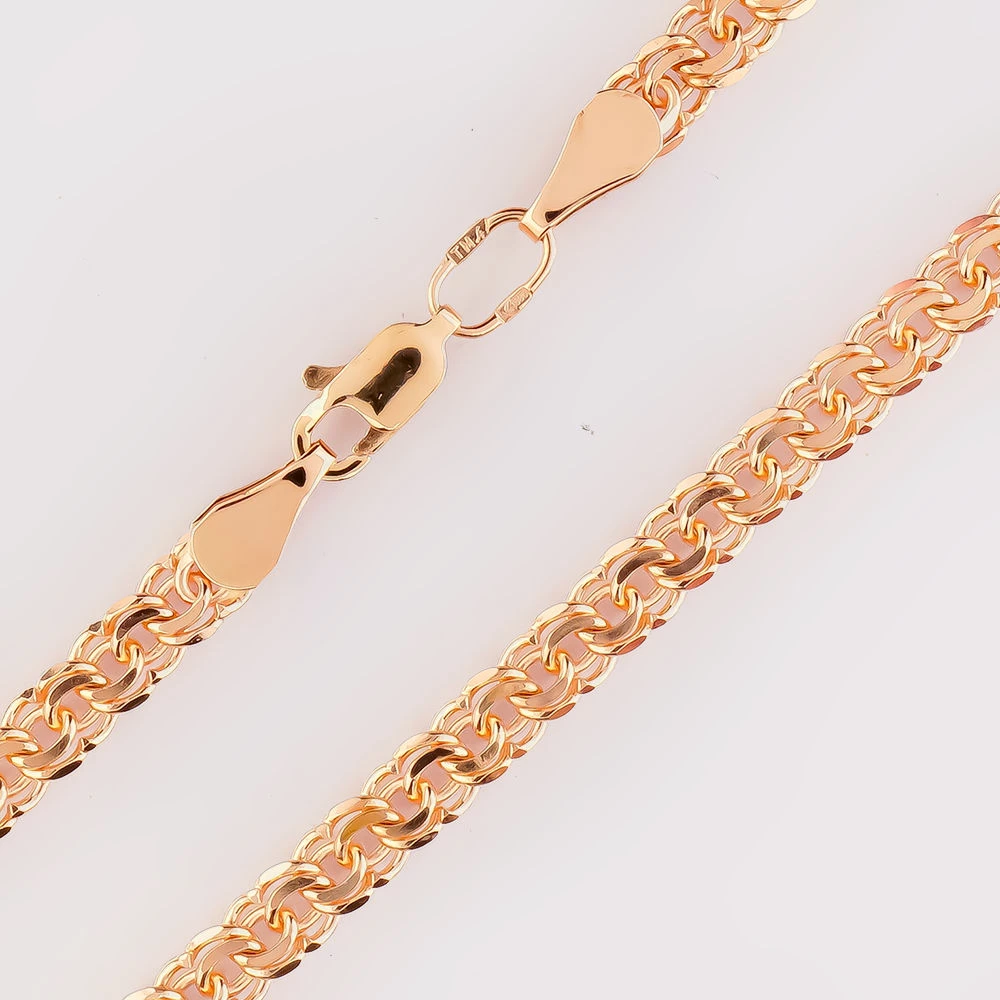 Браслет из красного золота 585 пробы