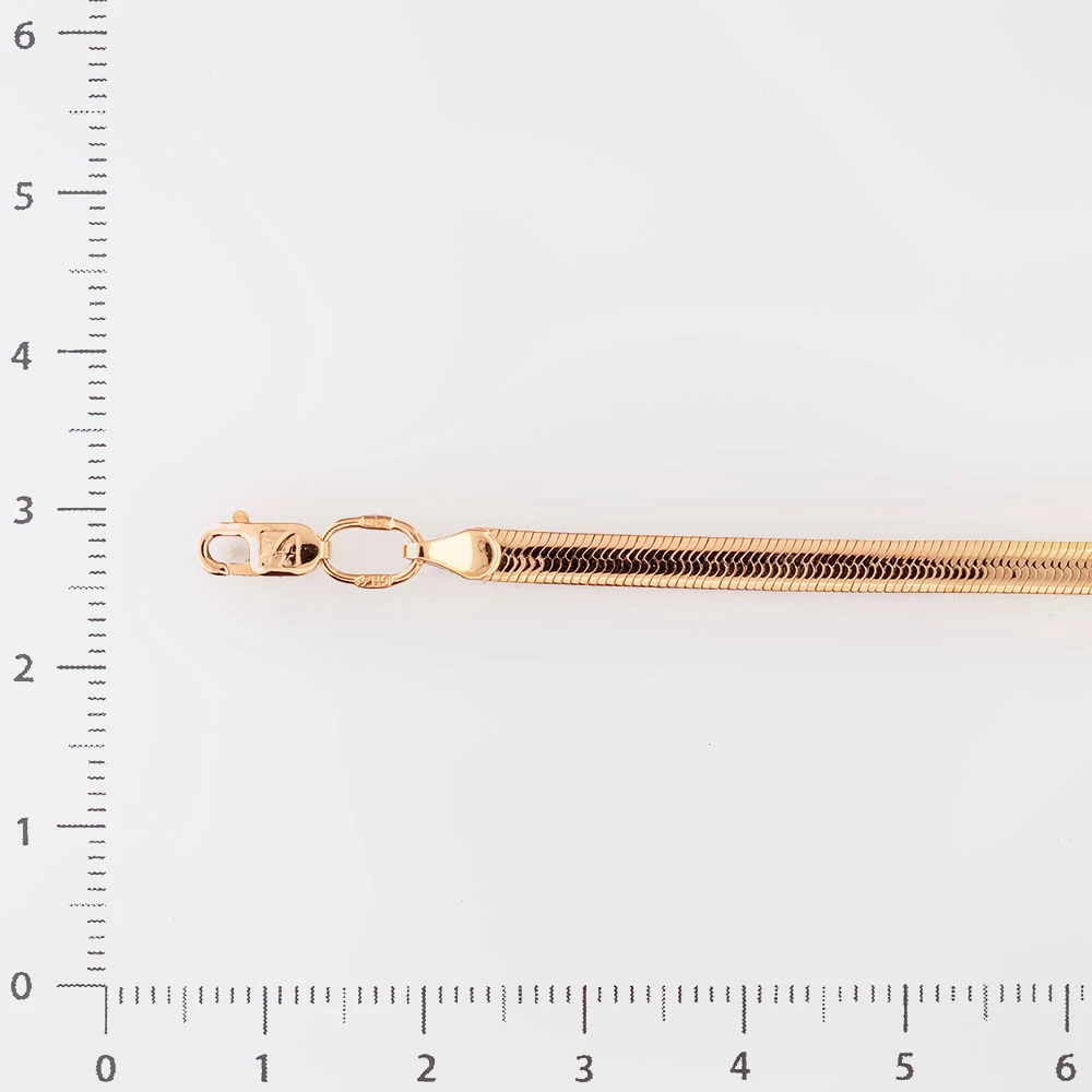 Браслет из красного золота 585 пробы