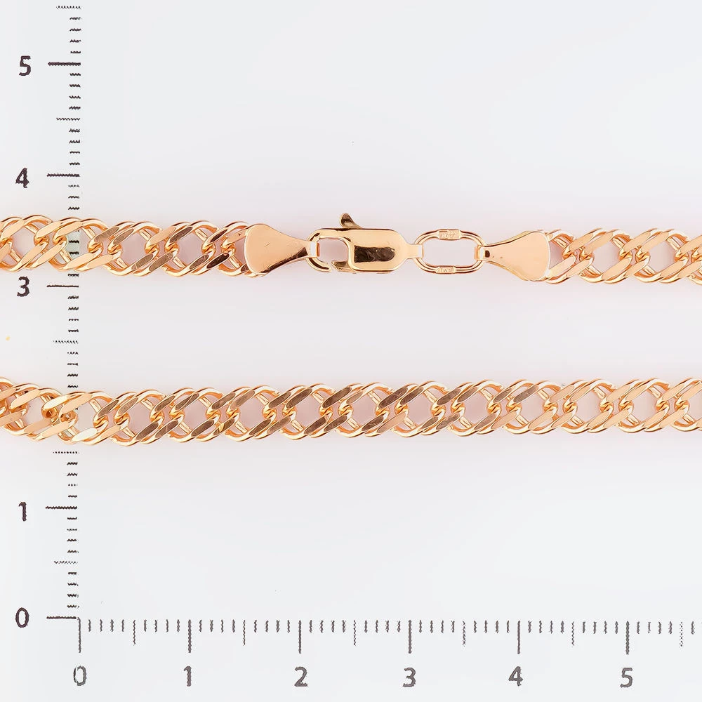 Браслет из красного золота 585 пробы