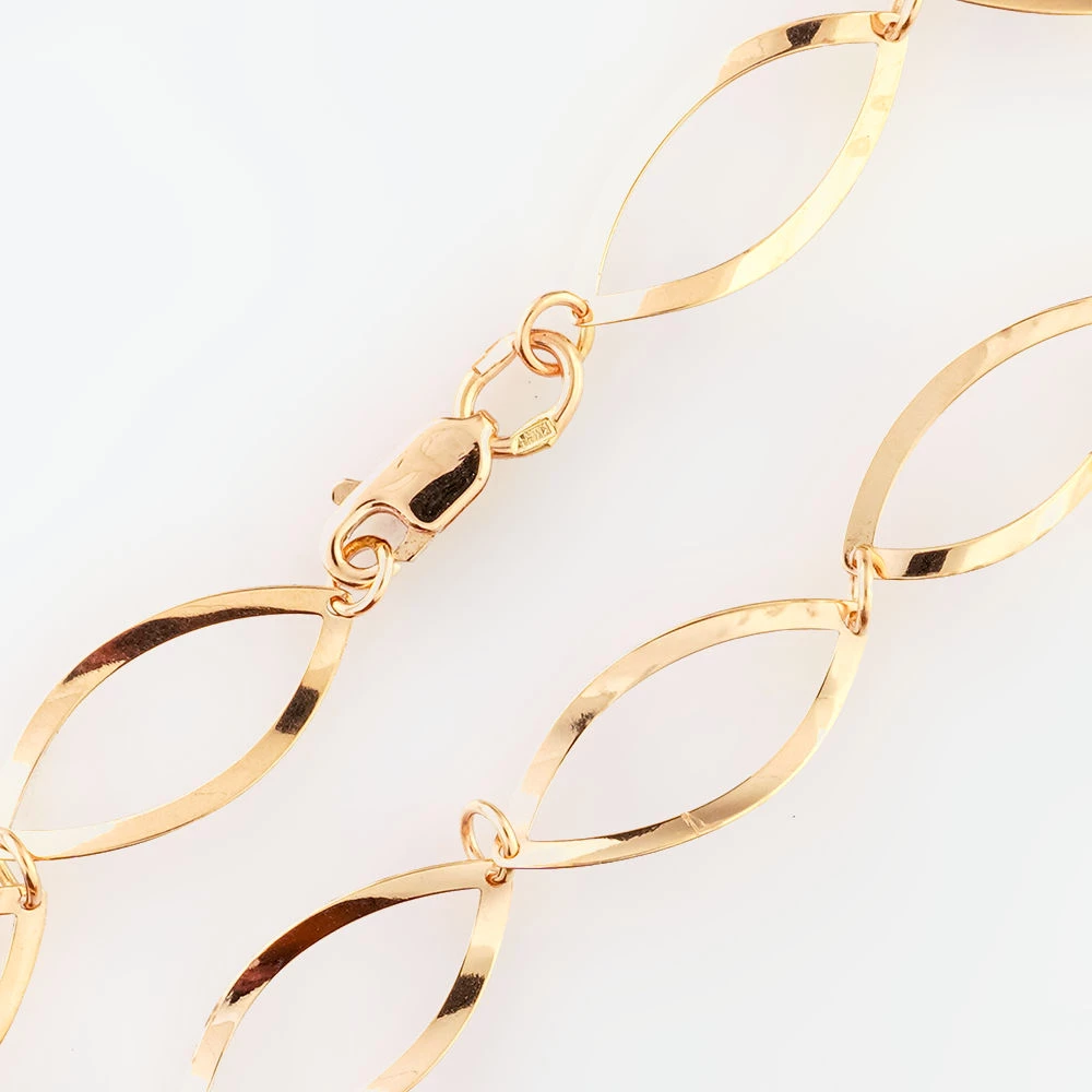 Браслет из красного золота 585 пробы