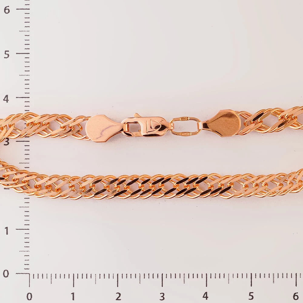 Браслет из красного золота 585 пробы