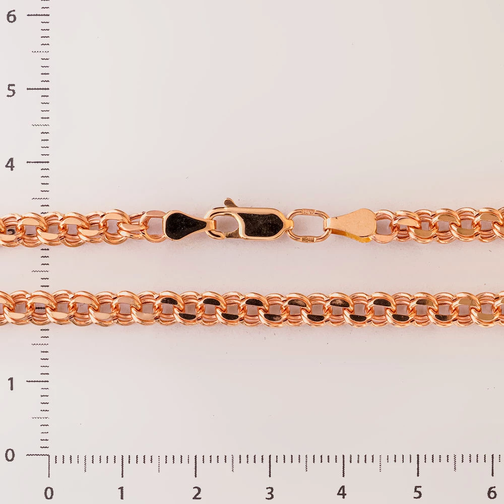 Браслет из красного золота 585 пробы