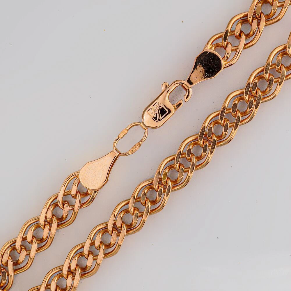 Браслет из красного золота 585 пробы