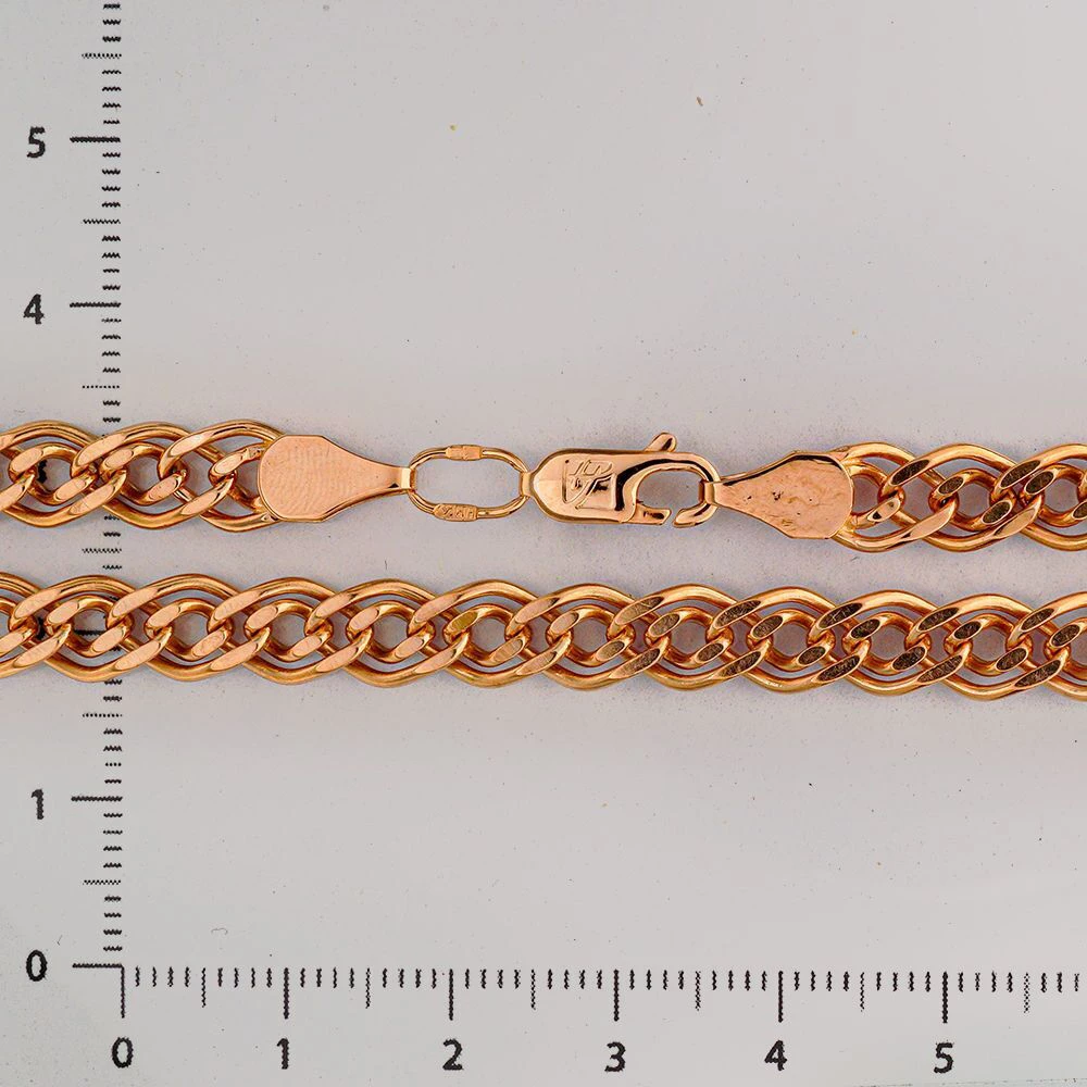 Браслет из красного золота 585 пробы