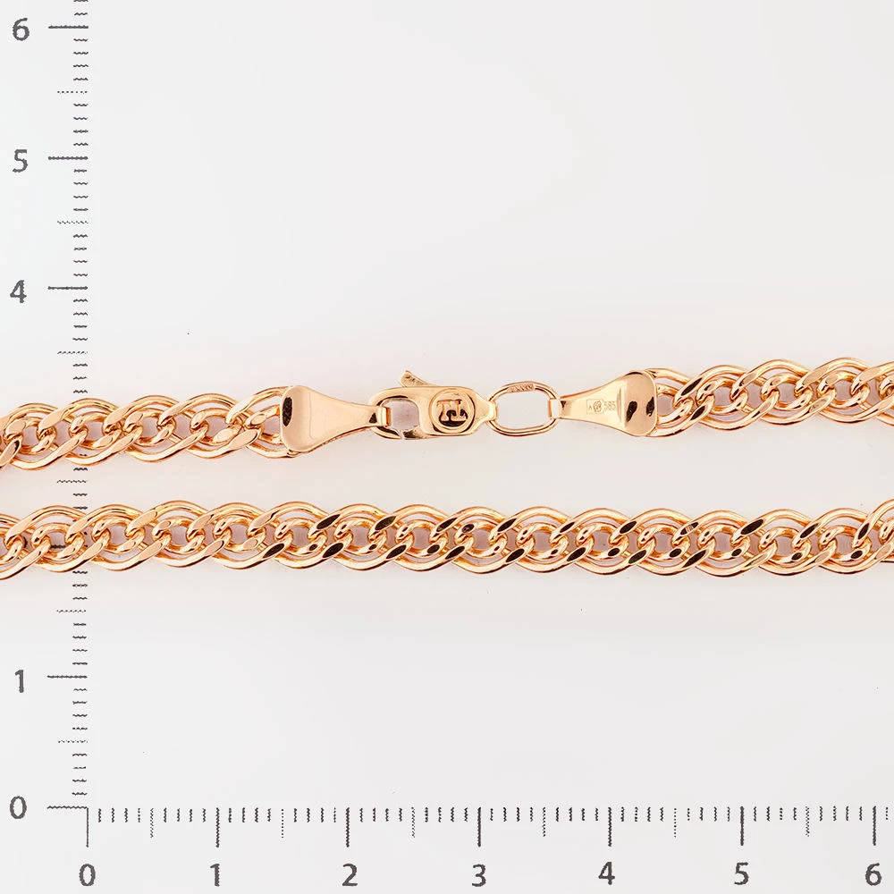 Браслет из красного золота 585 пробы