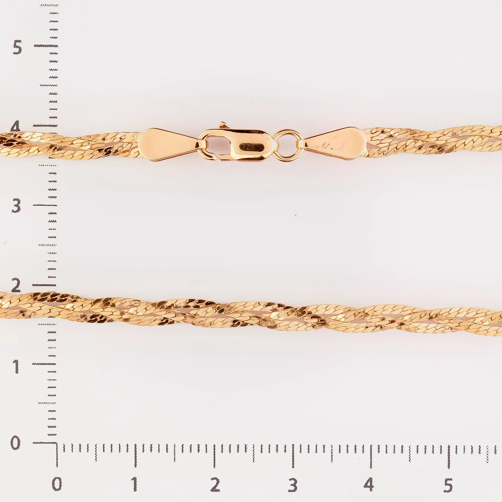 Браслет из красного золота 585 пробы