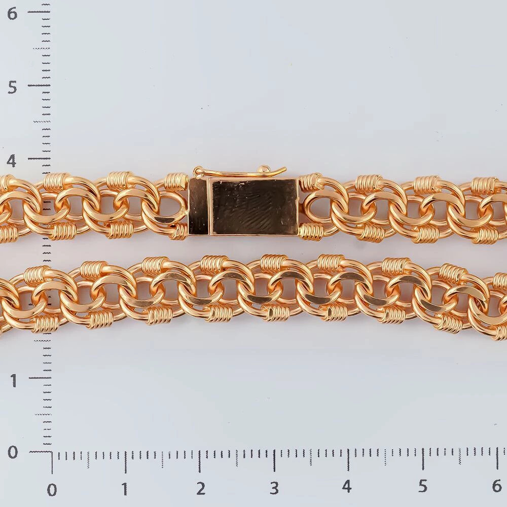 Браслет из красного золота 585 пробы