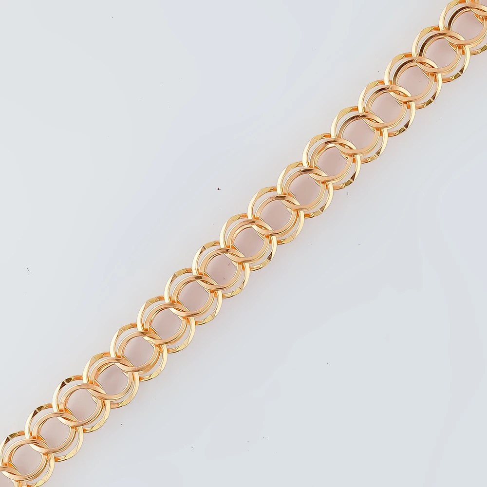 Браслет из красного золота 585 пробы