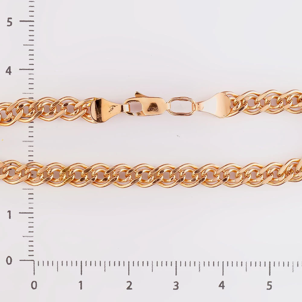 Браслет из красного золота 585 пробы