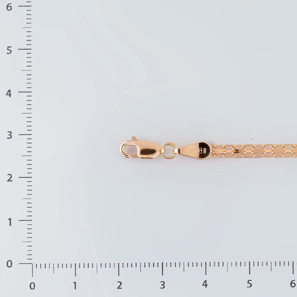 Браслет из красного золота 585 пробы