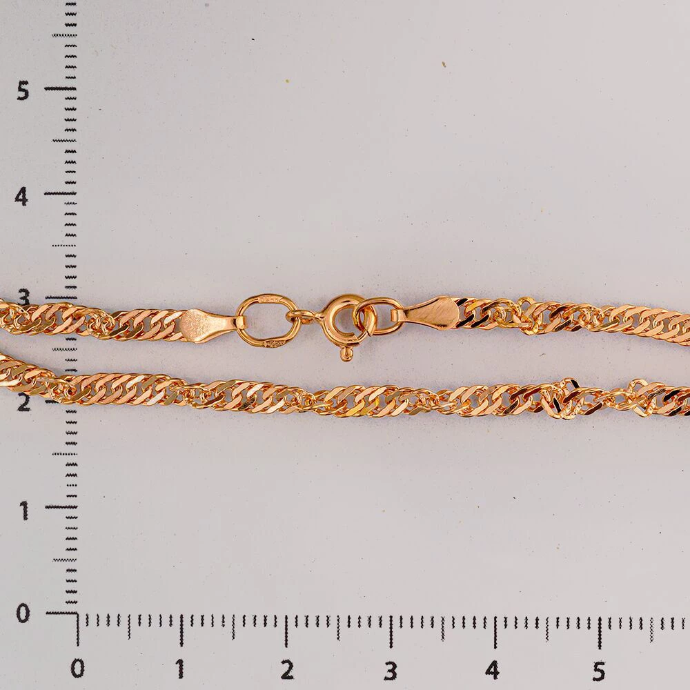 Браслет из красного золота 585 пробы