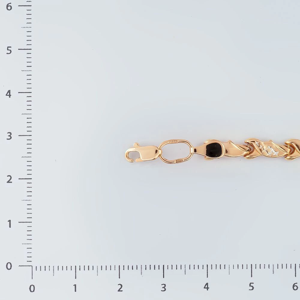 Браслет из красного золота 585 пробы