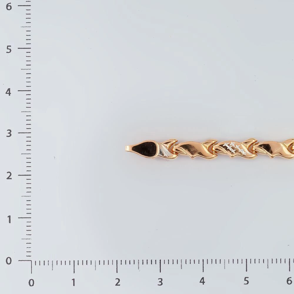 Браслет из красного золота 585 пробы