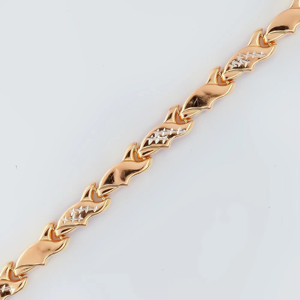 Браслет из красного золота 585 пробы