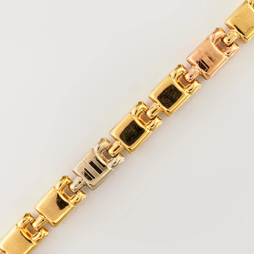 Браслет из желтого золота 750 пробы