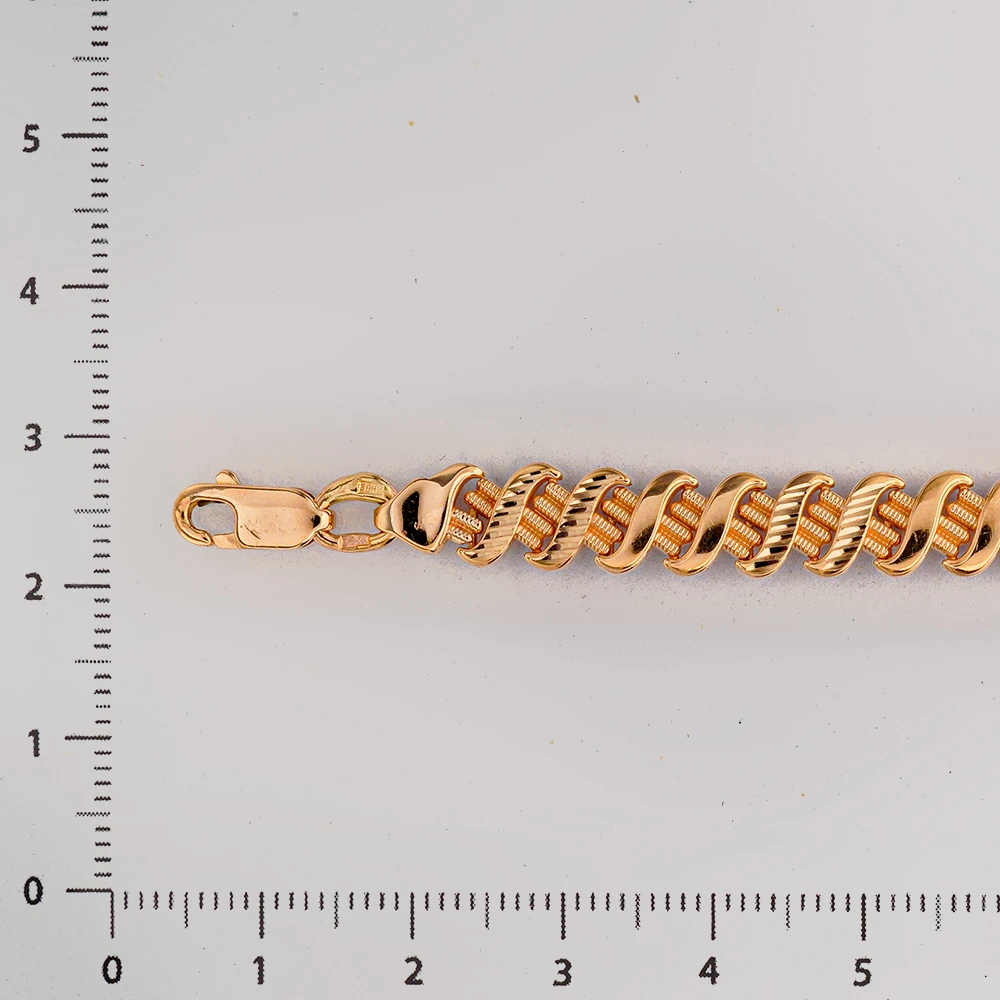 Браслет из красного золота 585 пробы