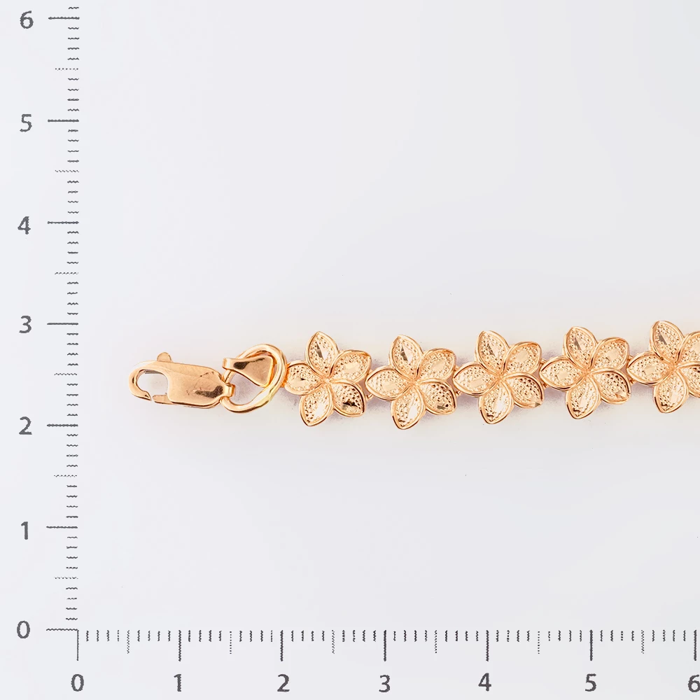 Браслет из красного золота 585 пробы