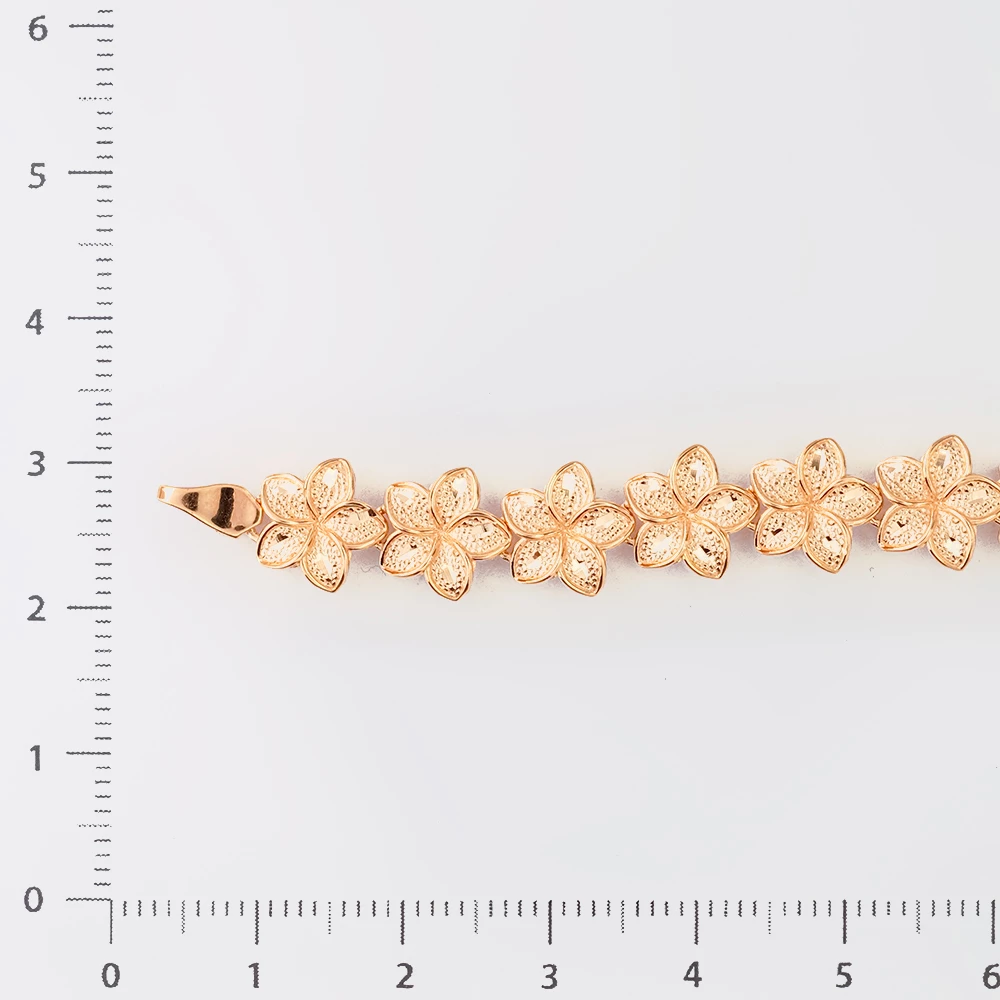 Браслет из красного золота 585 пробы