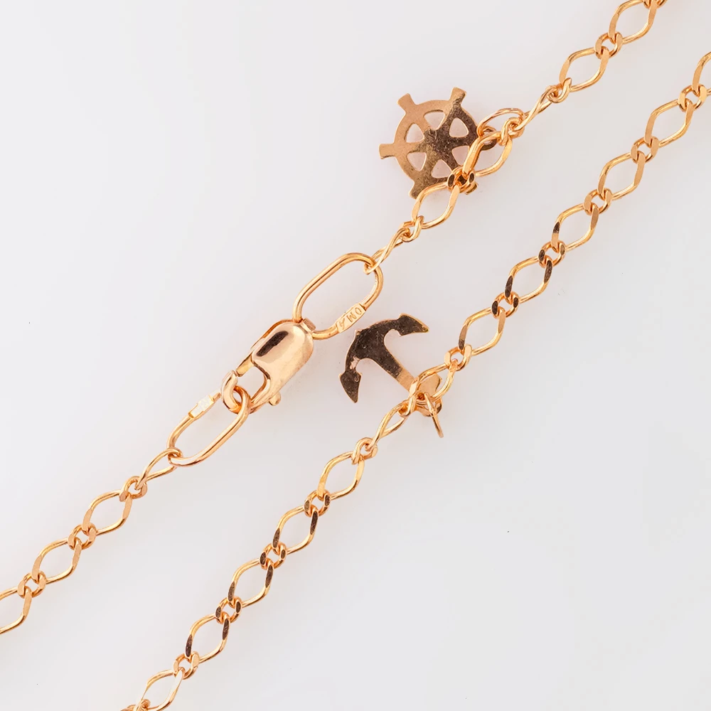 Браслет из красного золота 585 пробы