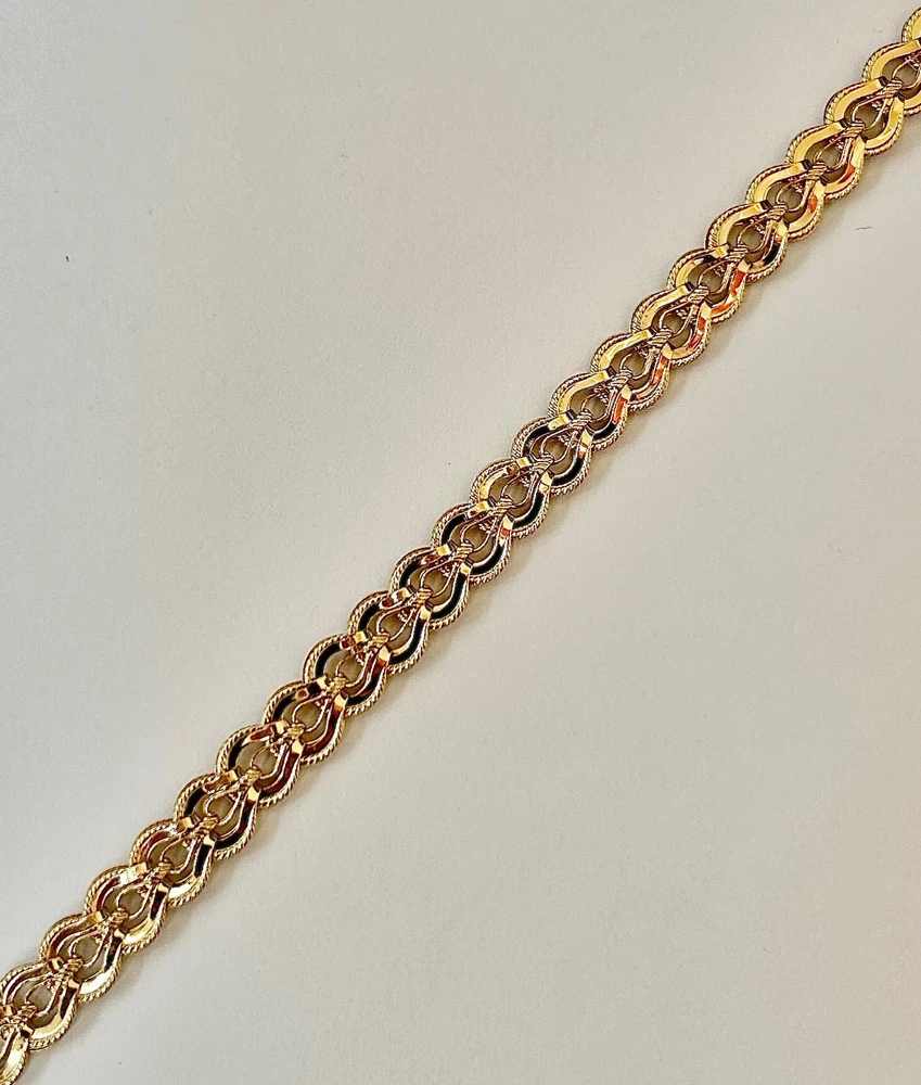 Браслет из красного золота 585 пробы