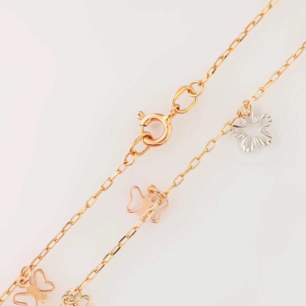 Браслет из красного золота 585 пробы