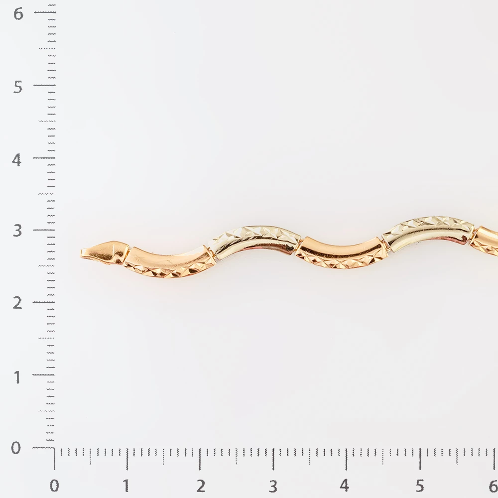 Браслет из красного золота 585 пробы