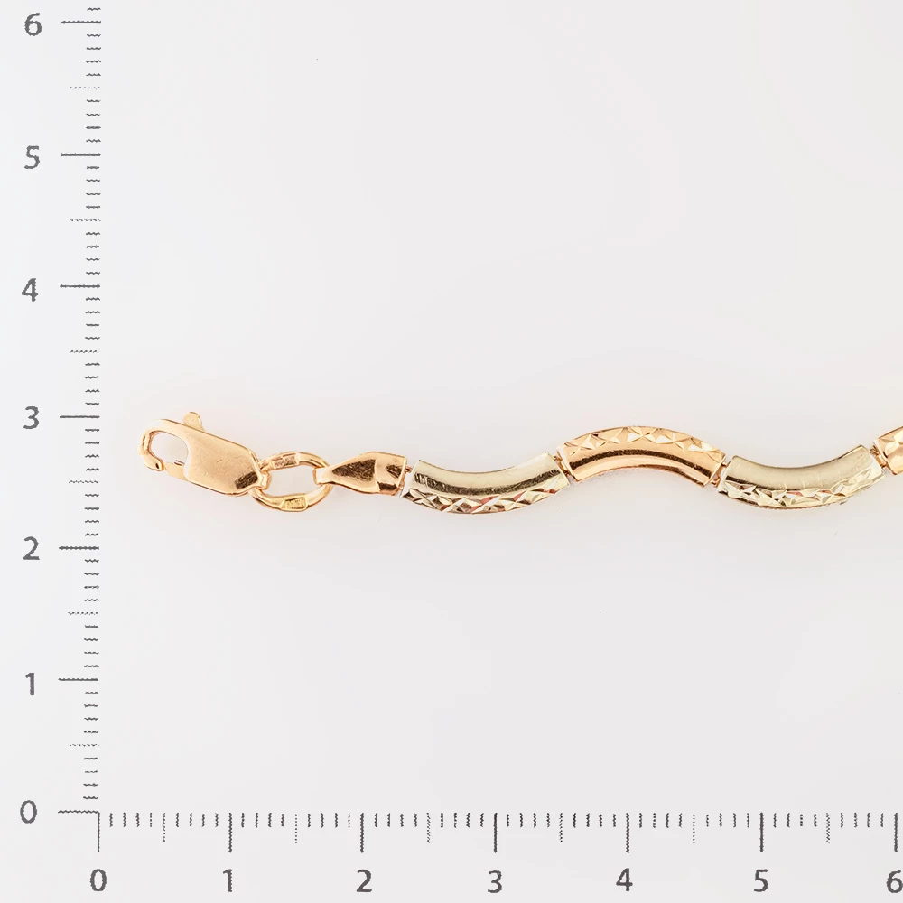 Браслет из красного золота 585 пробы