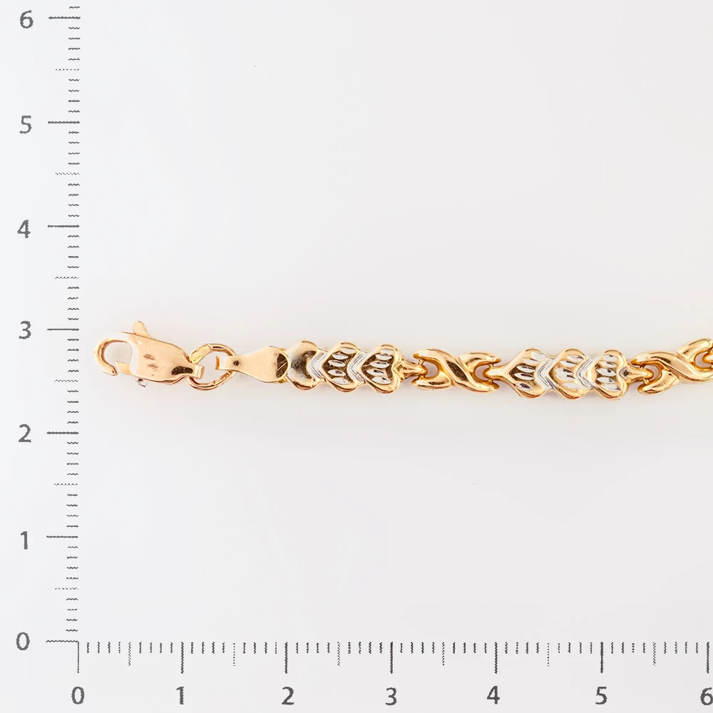 Браслет из красного золота 585 пробы