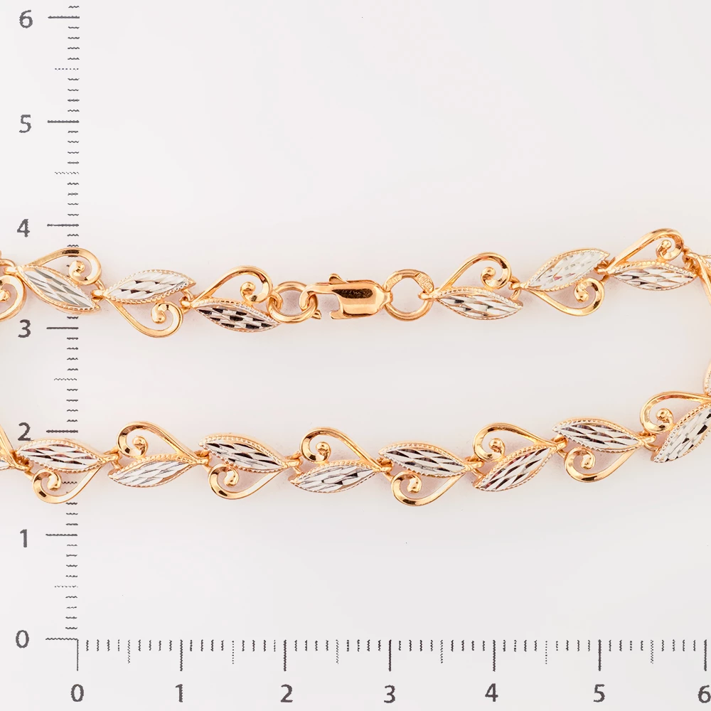 Браслет из красного золота 585 пробы