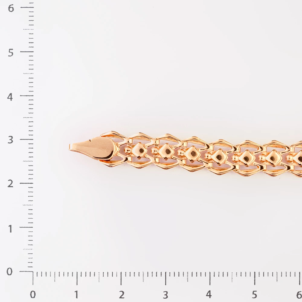 Браслет из красного золота 585 пробы